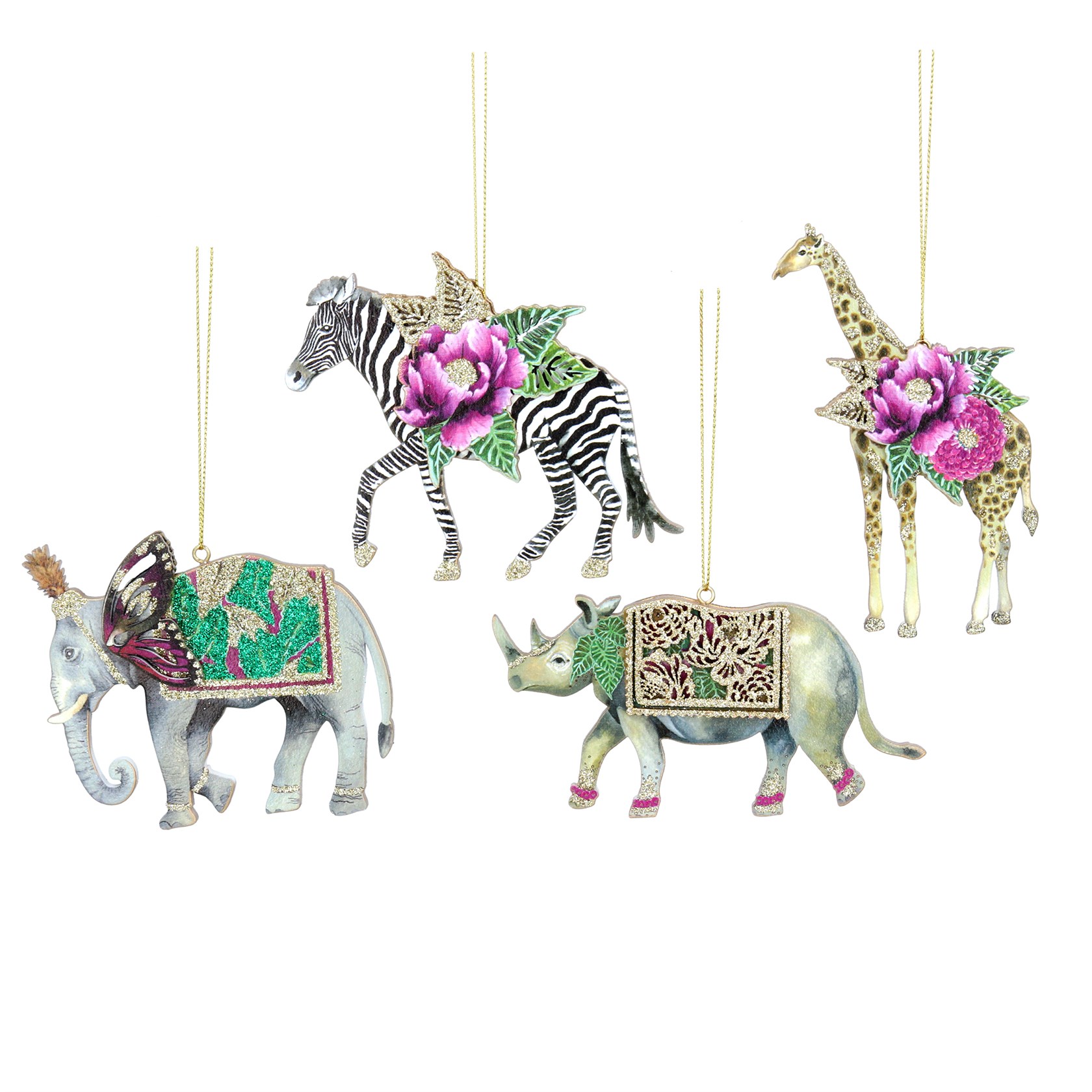 Christmas Tropic Fantasy Animals Dec by Gisela Graham